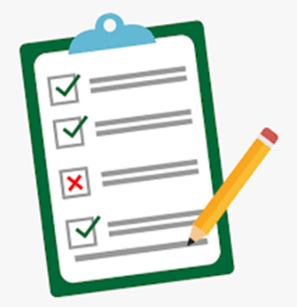 Animated survey clip board