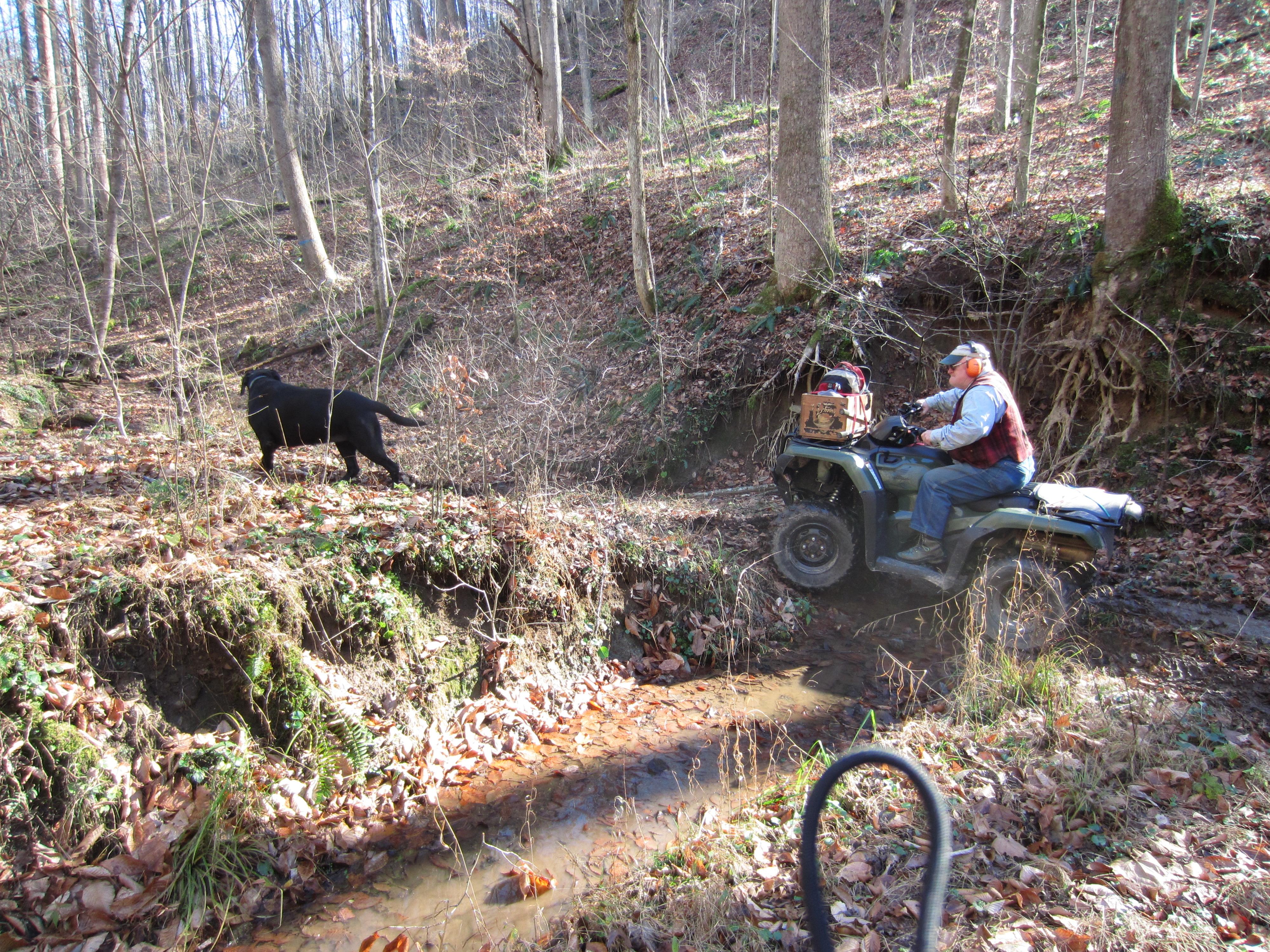 Forester Russ Richardson surveys a property