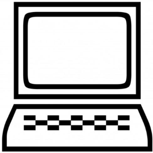 Laptop computer icon