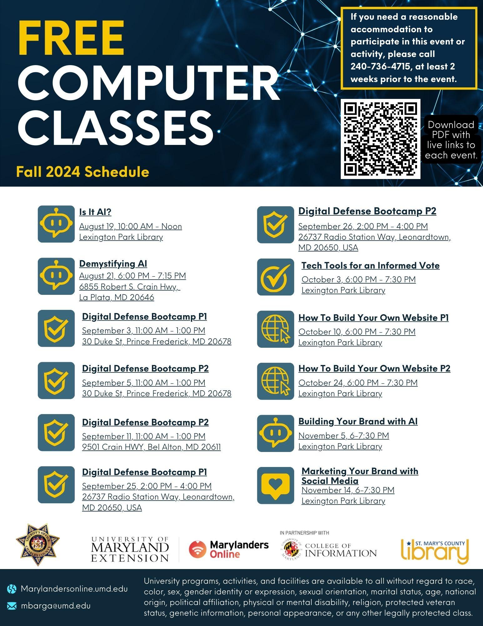 free, computer, digital literacy, class, AI, bootcamp, social media, 