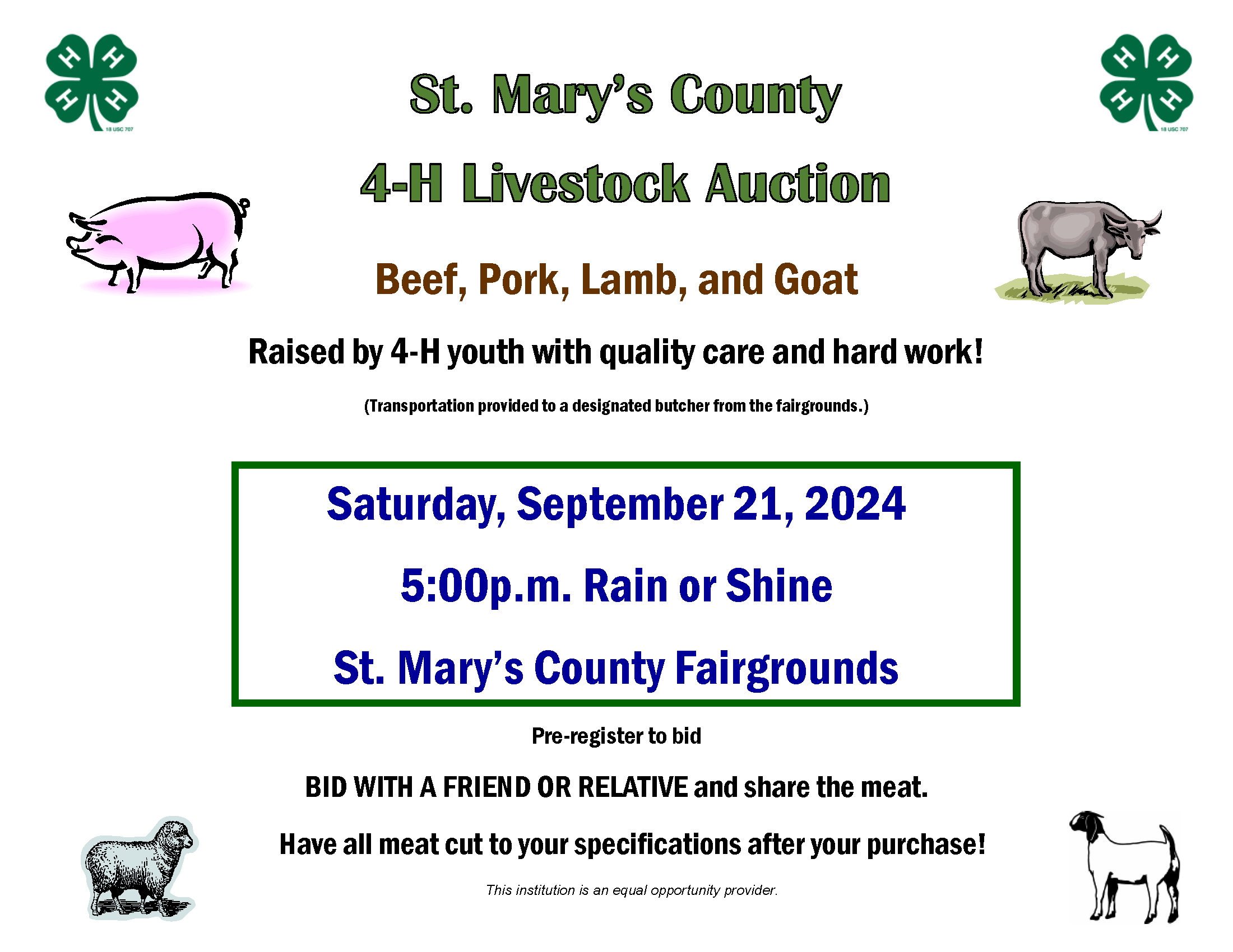 Livestock Auction Flyer 2024 SM