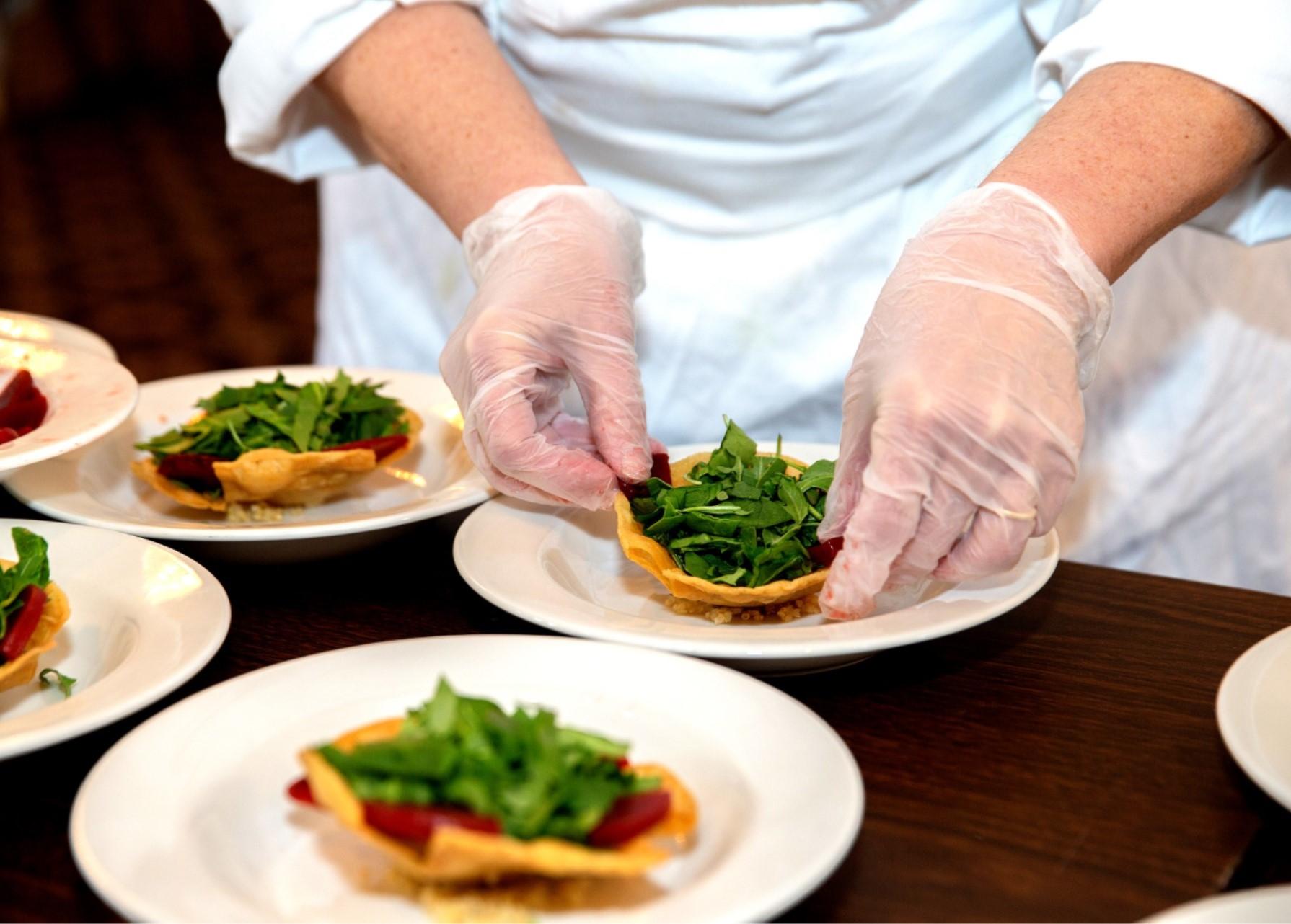 Chef preparing food