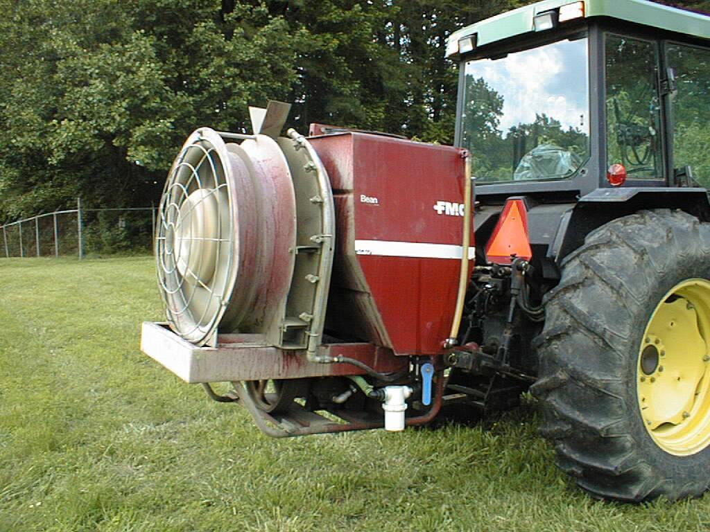 Tractor at vineyard