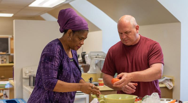 Jesse and Jennifer food preservation class