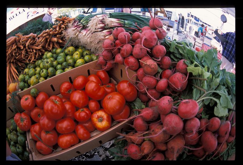 Vegetables at a farmers market