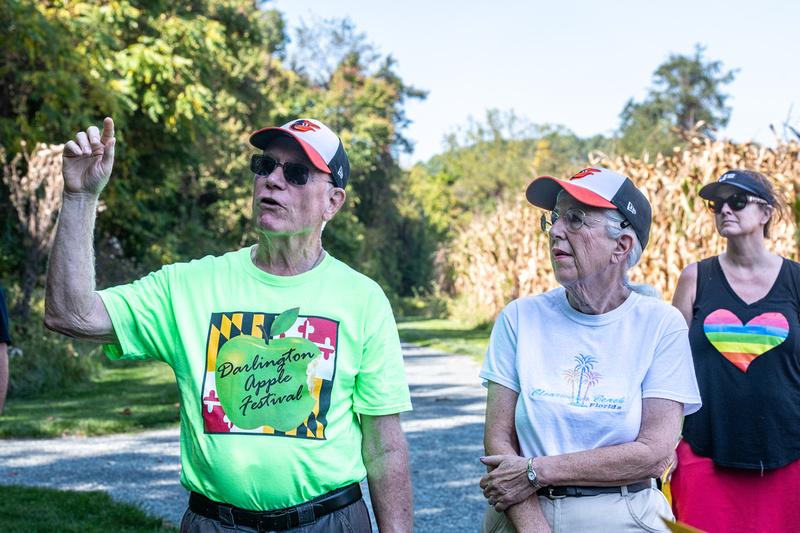 A group walks together on WalkMaryland Day