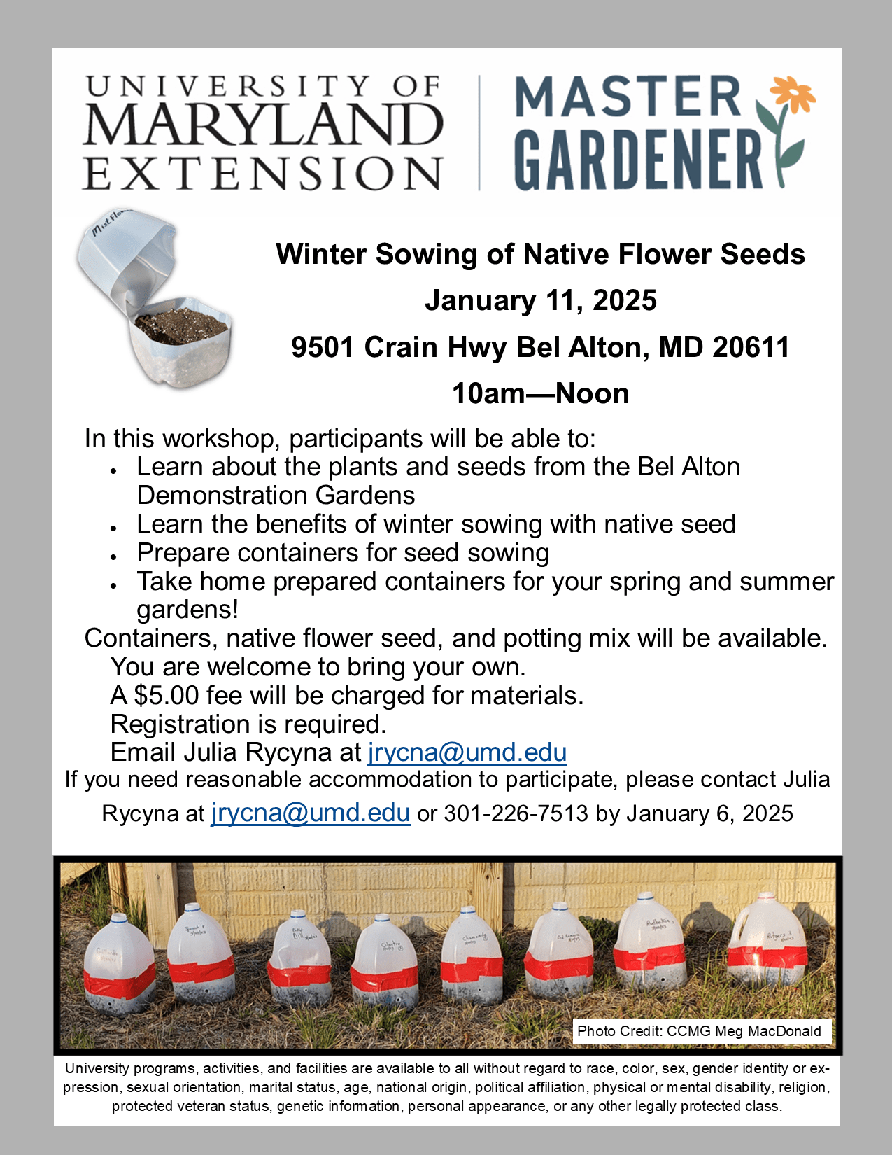 Charles County Master Gardener Januar 11, 2025  Winter Sowing Flyer.png